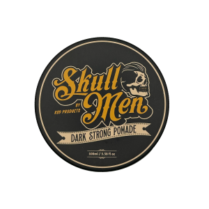 dark strong pomade skull men