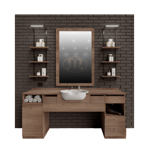 Postazione da barbiere Collezione Metropolis Sen Martin