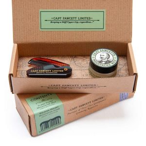 Ylang Ylang Moustache Wax & Comb Gift Set Captain Fawcett