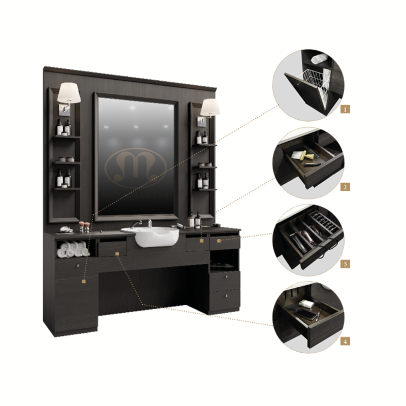 Postazione da barbiere Collezione Luxury Sen Martin