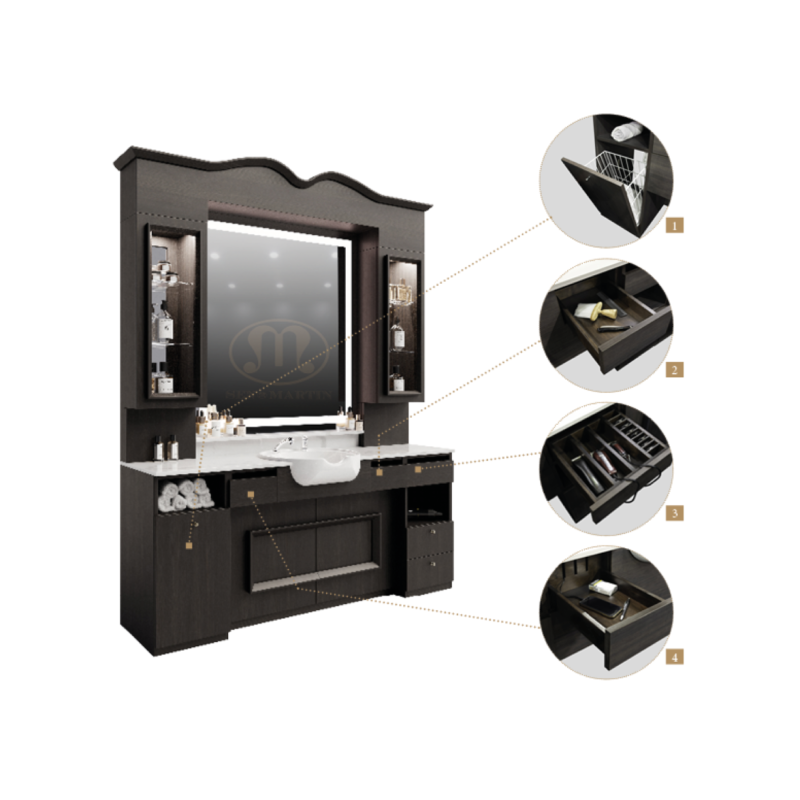 Postazione da barbiere Collezione Prestige Sen Martin